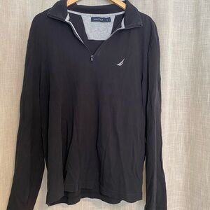 Nautica Black Long Sleeve Tee Shirt